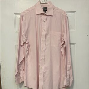 (🙈2 For $20)Jos. A. Bank 15.5-34 (L) Tailored Fit  Light Pink